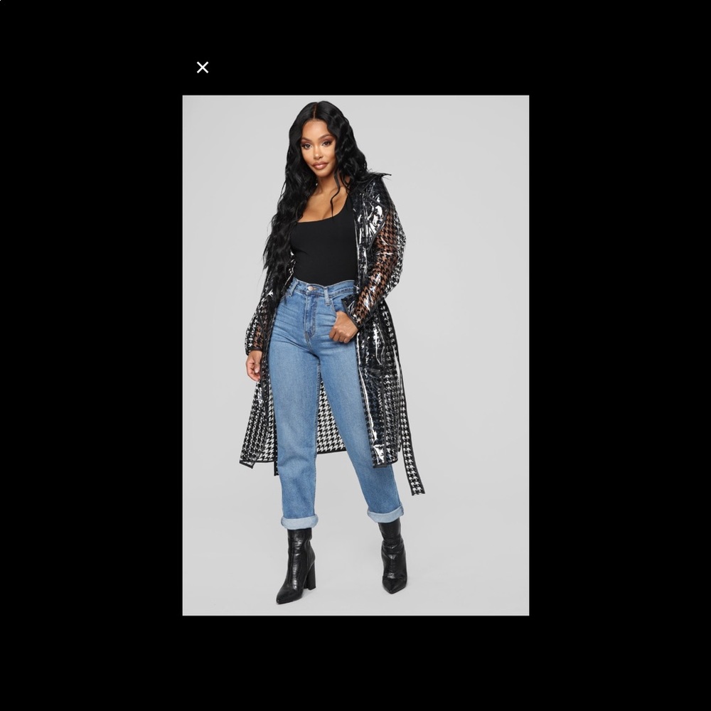 NWT Fashion Nova rain coat